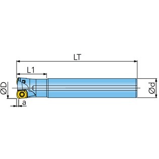 Fraise grande avance à queue cylindrique diposfeed